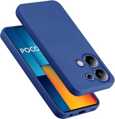 Cadorabo Hoesje geschikt voor Xiaomi Poco M6 Pro in LIQUID BLAUW - Beschermhoes gemaakt van flexibel TPU silicone Case Cover