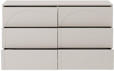 Vente-unique Ladekast 6 lades - MDF - Beige - NALYRA van Maison Céphy