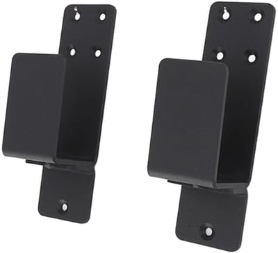 Dailygoods- Deur Barricade Beugels - 2 Stuks - Koolstofstaal - Geschikt voor 2x4 Board - Onderdeelgrootte 4x4x6,5cm - Veiligheid voor Binnen/Buiten - Deurbeslag