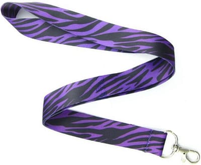 Zebra Paars - Sleutelkoord - Lanyard 48 cm - Verpleegster Accessoires - Zorg - Keycord Medisch