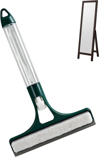 Douchewisser met Sproeier - Raamwisser Badkamer - Schoonmaken Glas - Streepvrije Reiniging - 32 x 20 x 4 cm