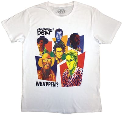 The English Beat - Wha'ppen Art Photo Heren T-shirt - S - Wit