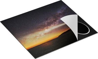 Chefcare Inductie Beschermer Vuurtoren Texel in de Nacht - 60x50 cm - Afdekplaat Inductie - Kookplaat Beschermer - Inductie Mat