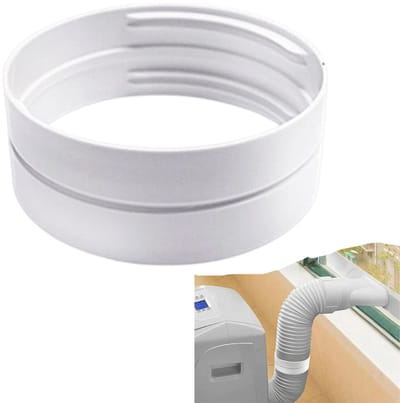 Afvoerslang Airco Klimaat - Koppelstuk Mobiele Airco Afvoerslang - Airconditioning afvoerslang - Verlengstuk van de uitlaatpijp van de airconditioning - Geschikt voor Ø13-15cm - Wit