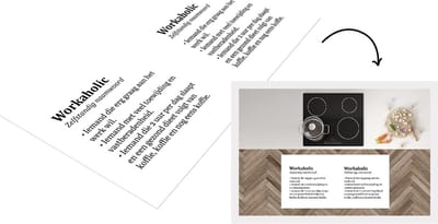Keukenloper - Loper keuken - Workaholic - Koffie - Woordenboek - 120x60 cm - Keukenloper vinyl