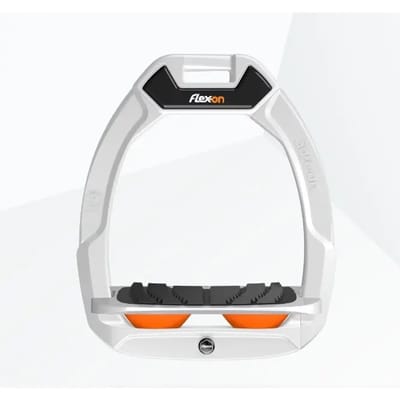 Veiligheidstijgers voor paardrijden Inclinatie Grip Wit/Grijs/Oranje Flex-On Safe-On