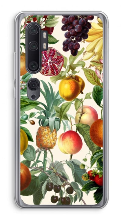 Case Company® - Hoesje geschikt voor Xiaomi Mi Note 10 Pro hoesje - Classic Flora - Soft Cover Telefoonhoesje - Bescherming aan alle Kanten en Schermrand