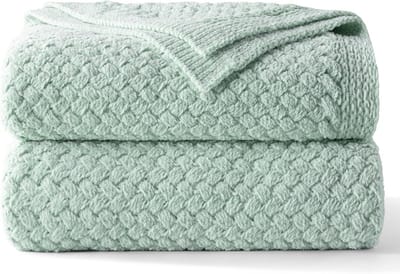 Grote Chenille Plaid van Zachte, Warme Gebreide Kopen - 150x200 cm Saliegroen