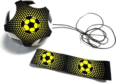 voetbal trainingsmateriaal- voetbal spullen- voetbal training- Voetbaljongleerzak - jongleertoestel - kinderen - passen - vangen - oefenen - voetbaltrainingsgordel - artefact - jongleerzakuitrusting (geel)