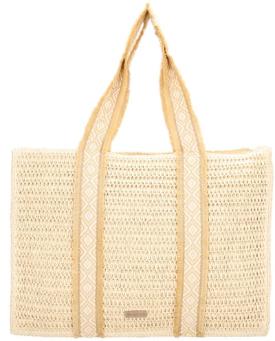 Beagles Ibiza Shopper - Rieten Tas - Strandtas - Shopper - Zomers - Schoudertas - Tote Bag - Dames Tas - Licht natuur