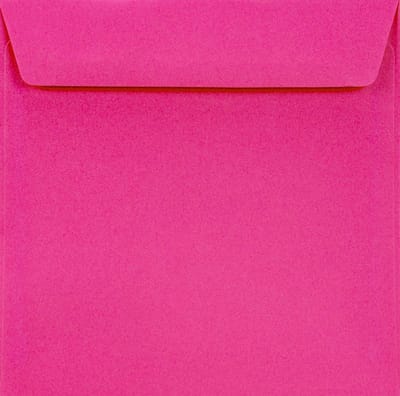 Vierkante Enveloppen Donkerroze 156x156mm Glad Papier 90g Voor Kaarten en Uitnodigingen