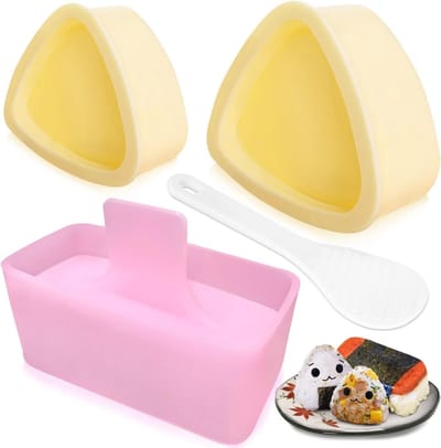 Onigiri Vormen Voor Muusubi - Muusubipers - Klassieke Driehoekige Rijstballen - Sushi Voor Lunch - Bento - Doe-Het-Zelvers