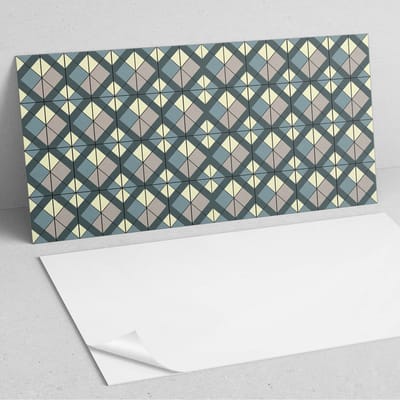 Coloray Wandpanelen Zelfklevend - Geometrisch ruitpatroon PVC Wandpaneel - 100 cm x 50 cm - Grijs Wandbekleding Zelfklevend - 1 stuk - Texturen Wandpanelen Zelfklevend - Wandbord Keuken - Wandpaneel Badkamer