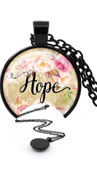 Akyol - bloemen ketting - Hope ketting - ketting - valentijnsdag - sinterklaas cadeau - valentijns cadeau - ketting met bloemen - ketting voor haar - collier - ketting met een hanger