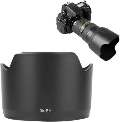 Lenskap voor Nikon 24-70mm en F2.8G ED, ABS Vervangende Lenshood tegen Zijlicht en Reflecties
