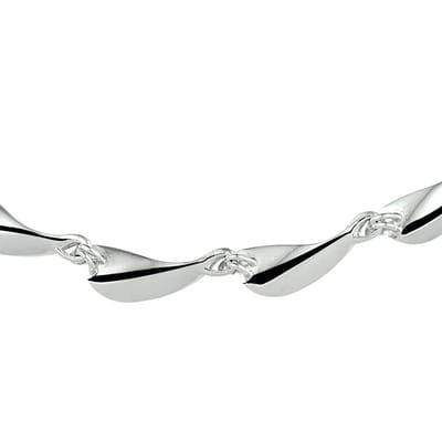 Collier Choker Poli/mat 9,5 Mm 42 Cm
