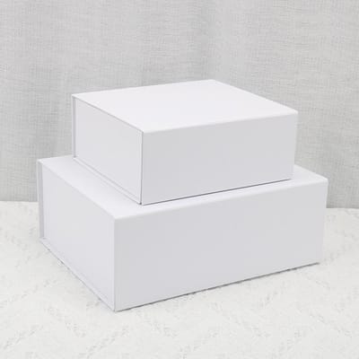Coffret cadeau magnétique à rabat 1 pièce Blanc Noir Rose Doré Boîte pliante pour cadeau Anniversaire Mariage Boîte à bonbons en carton faite à la main 280x200x90mm