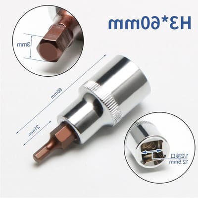 Bit insert 12.5 mm (1/2") | Hexagon inbussleutel set | Universele socket en gereedschap voor klussen