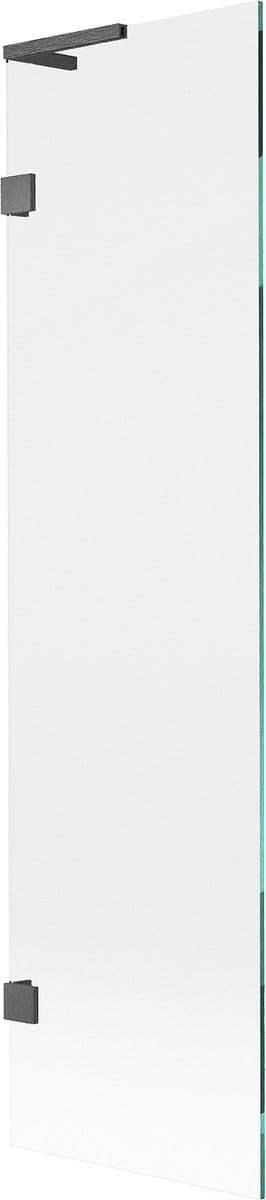 Mexen Lunar L badwand 1-deurs 50 x 150 , transparant, geborsteld gun grijs - 897L-050-000-66-00