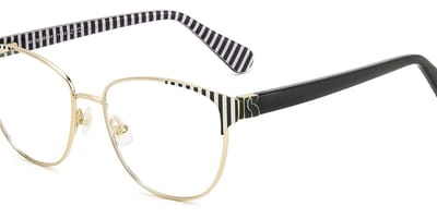 Kate Spade DOVE/G Gold pattern black 52/16/140 WOMAN Brilmonturen