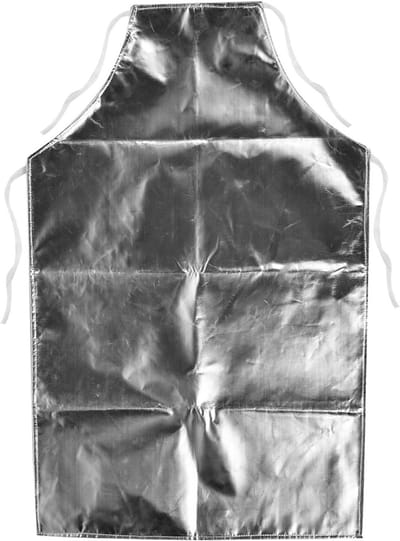 Hittebestendige aluminium folie schort voor hoge temperaturen, ideaal voor lassen, koken en barbecueën