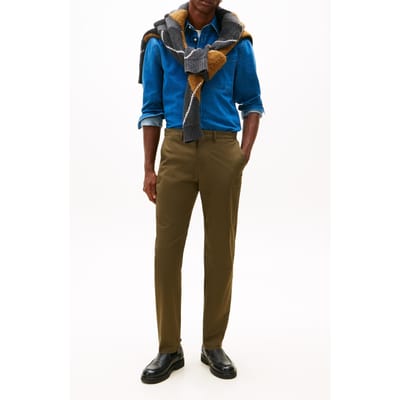 Tommy Hilfiger Harlem Essential Chino Army Green Maat: W33L32 | Chino's Outlet | Heren | Bruin