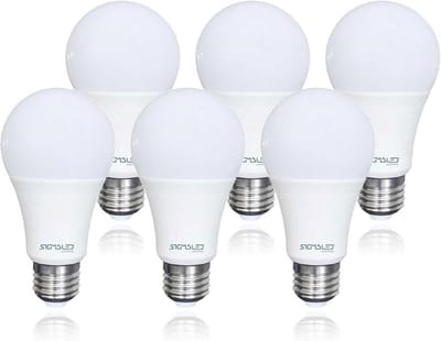 Set van 6 LED Lampen E27 9W Dimbaar 4000K Neutraal Wit Licht 810 Lumen