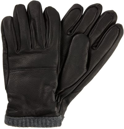 camel active Leren handschoenen - Maat menswear-L - Zwart