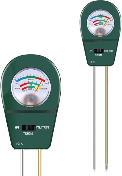 Bodemtester 3-in-1 - Bodemmeter Vochtmeter - Planten Verzorgen - Zonder Batterijen - 10 cm Diep - Zwart