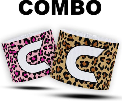 Aanvoerdersband Combo - Panterprint & Roze Panter - Senior
