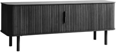 Tv-meubel Cavo Zwart Eiken 160cm - Giga Living