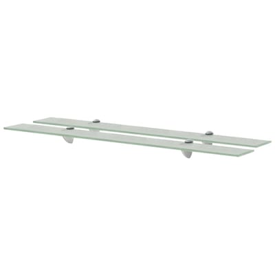 vidaXL - Schappen - zwevend - 2 - st - 90x10 - cm - 8 - mm - glas