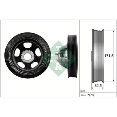 Schaeffler Ina Riemschijf, krukas INA 544 0195 10
