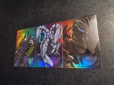 3 pièces/set Yu-Gi-Oh! à faire soi-même Dragon Blanc aux Yeux Bleus Auto-Contrôle Collection Signature Carte à Collectionner Flash Anime Dessin Animé Cadeau gray