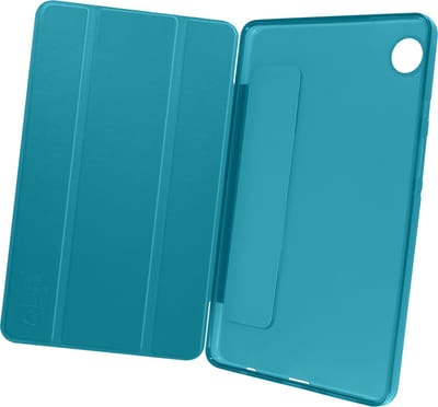Avizar Foliohoes Geschikt voor Samsung Galaxy Tab A9 opvouwbaar toetsenbord en videomodus, Turquoise