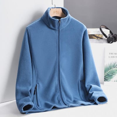Automne Nouveaux Hommes et Femmes avec la même Veste Marque de Mode Lâche Décontracté Tendance Manteau Couple Polaire Veste Polaire 3XL gray