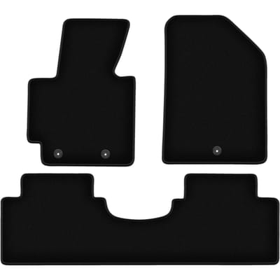 BASIC zwarte velours matten voor: Kia Soul II minivan (2013-)