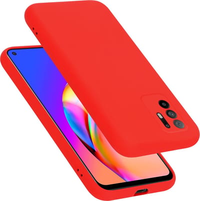Cadorabo Hoesje geschikt voor Oppo A94 5G in LIQUID ROOD - Beschermhoes gemaakt van flexibel TPU silicone Case Cover
