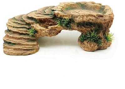verbergen schildpad holte platform vis garnalen verbergen aquarium reptielen terrarium verbergen decoratie voor hagedissen schildpadden vissen. (G)