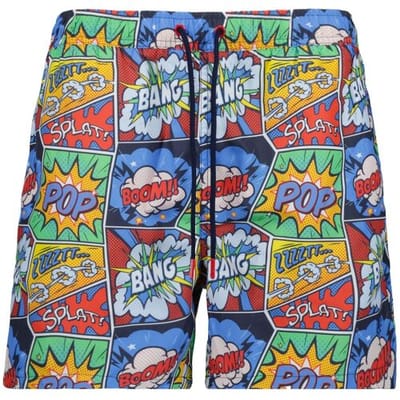 Ragman Swim Short Comic Graphics Blauw-Multi / male