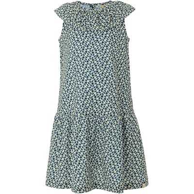Regatta Meisjes Orla Kiely Jasmine Bloem Mouwloze Jurk (Blauw)