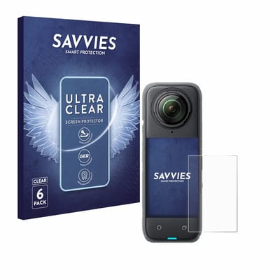 Savvies - Screenprotector voor Insta360 X4 - Folie Beschermfolie transparant 6 Stuks