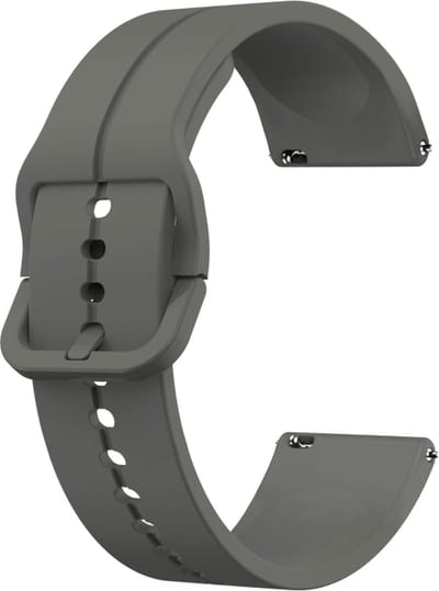 Siliconen bandje - geschikt voor Garmin Venu (2 Plus) / Venu SQ (2) / Vivomove (Style - Sport) / Vivoactive 3 / 5 / 6 / Forerunner 55 / 165 / 245 / 645 / 570 - 42mm - antraciet