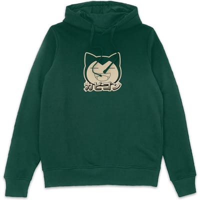Pokémon Snorlax Snoozy By Nature Hoodie - Green - S