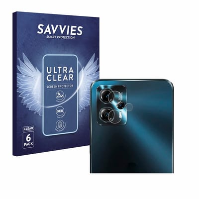 Savvies - Screenprotector voor Motorola Moto G13 (ALLEEN Camera Lens) - Folie Beschermfolie transparant 6 Stuks