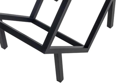 Houtblokhouder - Brandhout rek - Haardhout Opslag - Industriële Stijl - 30x30x50cm - Zwart