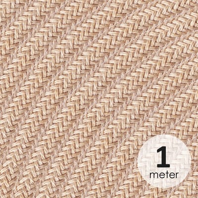 Home Sweet Home - Strijkijzersnoer Jute - bestel per meter - elektriciteitssnoer 3 aderig - textielkabel 3x0.75m² - VDE gekeurd elektriciteitskabel