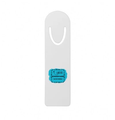 Hacebo® - liefste schoonvader van de wereld metalen boekenlegger - Vader - de liefste schoonvader - vader cadeautjes - vaderdag - verjaardag - geschenk - kado Bladwijzer boekenleggers - 12.7 cm x 3.2cm