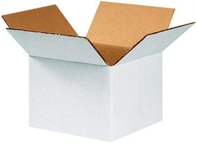 Verhuisdozen Golfkarton - Verzenddozen Opbergdozen - Verhuizen Opslag - Licht en Robuust - 80 x 50 x 50 cm - Wit