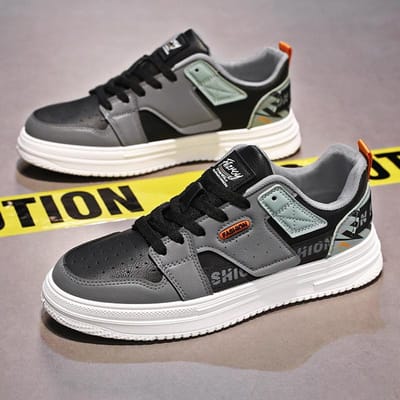 Officiële-website Heren Casual Sneakers Designer Ademend Antislip Gevulkaniseerde Schoenen Nieuwe Outdoor Heren Comfortabele Plateauschoenen 44 gray
